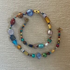 Antica Murrina Murano Glass Beaded Necklace 28”